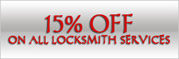 Fast 15 Minute Response Time, 24 Hour Emergency Locksmith Service